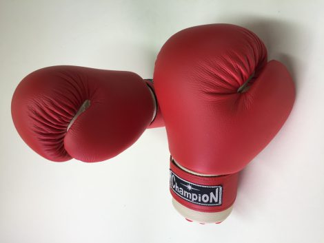 Перчатки для бокса Champion 10-12 красные с белым